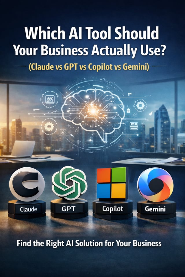 Which AI Tool Should Your Business Actually Use? (Claude vs GPT vs Copilot vs Gemini)